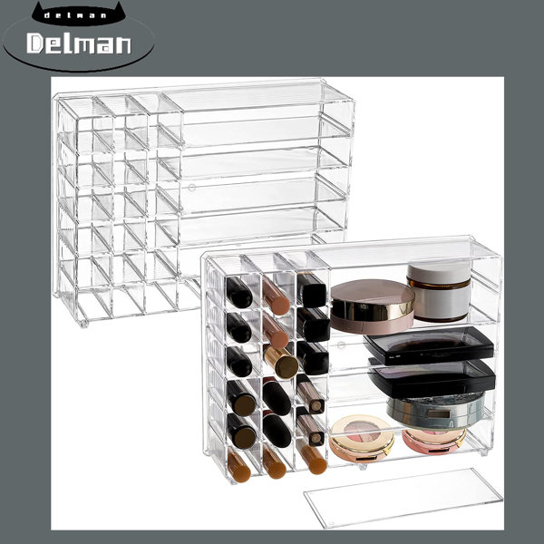 Rebrilliant 2 Pack Acrylic Palette Organizer And Lipstick Holder